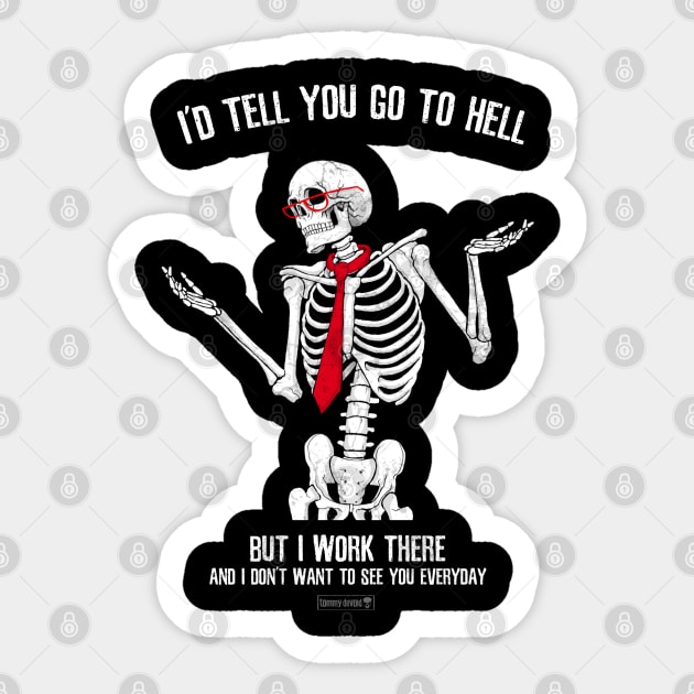 No Offense Sticker by Tommy Devoid